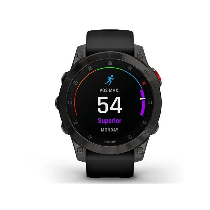 Garmin epix Gen 2, Premium active smartwatch, Health and wellness features, touchscreen AMOLED display, adventure watch with advanced features, black titanium