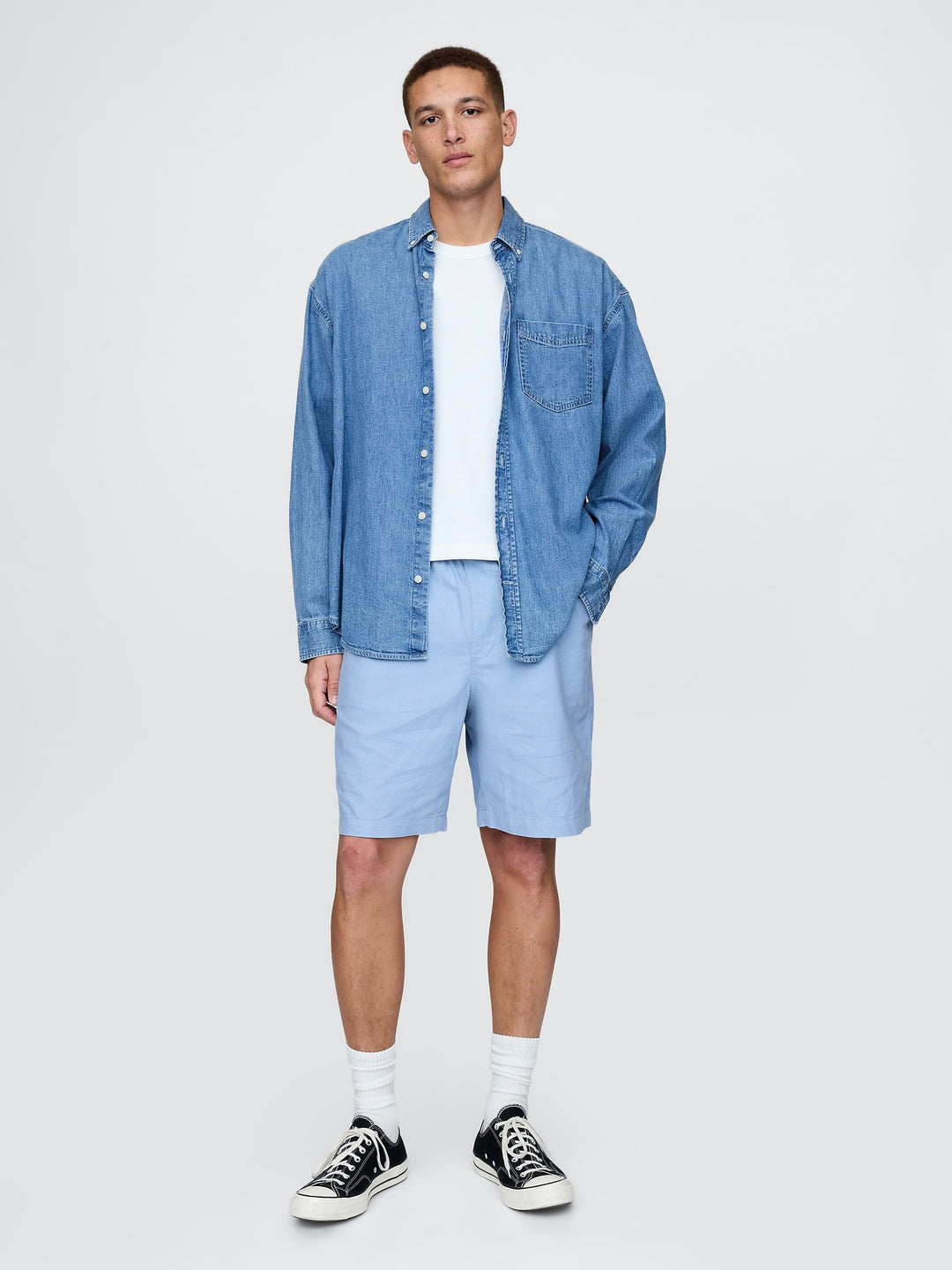 Gap Linen-Cotton Easy Shorts