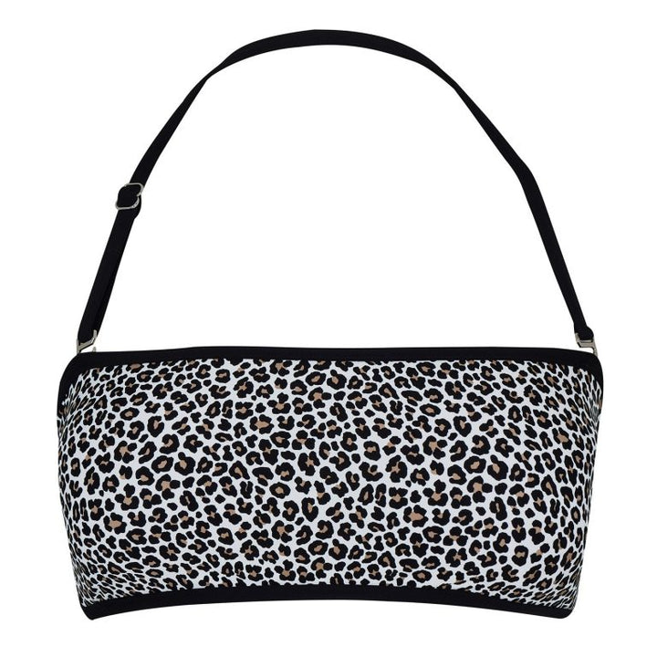 Michael Kors MMK Bandeau Bikini Top – Leopard