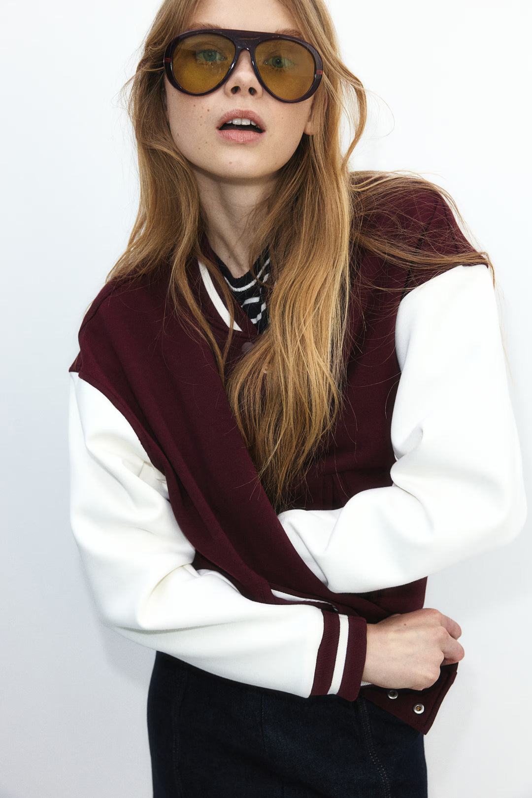 H&M Motif-Detail Baseball Jacket