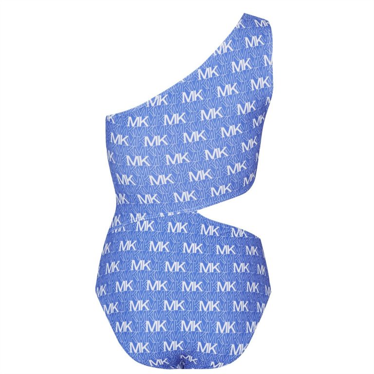Michael Kors MMK Cut Out One Shoulder One Piece – Monogram