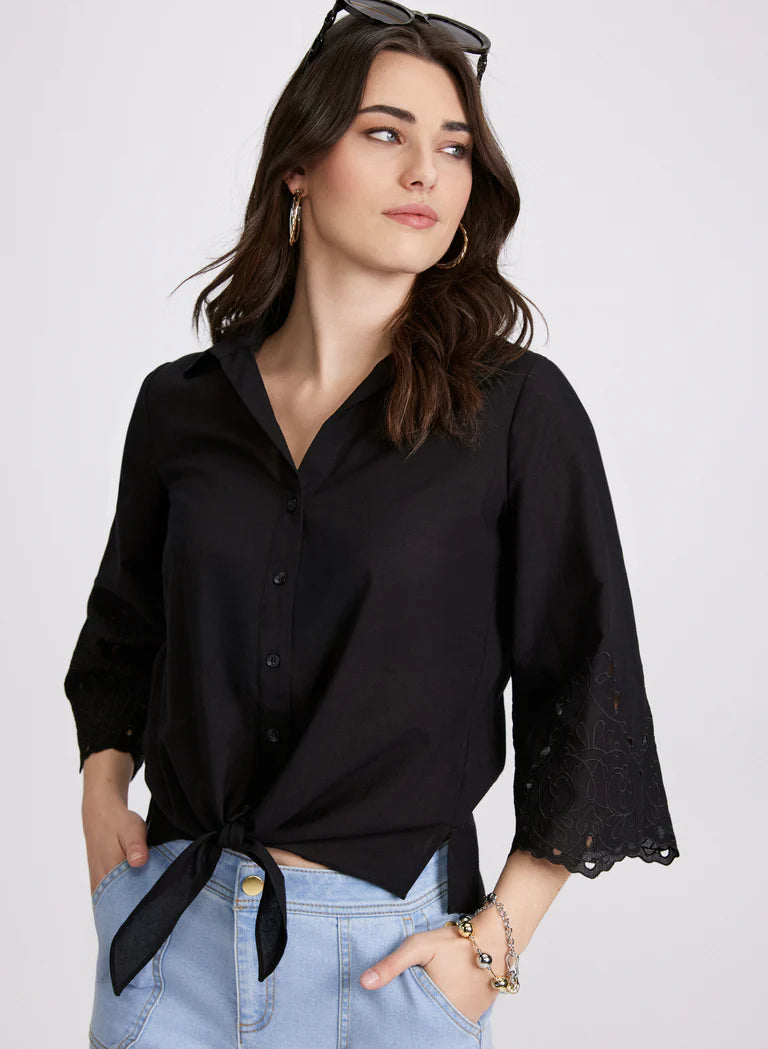 LAURA Embroidered Sleeve Blouse