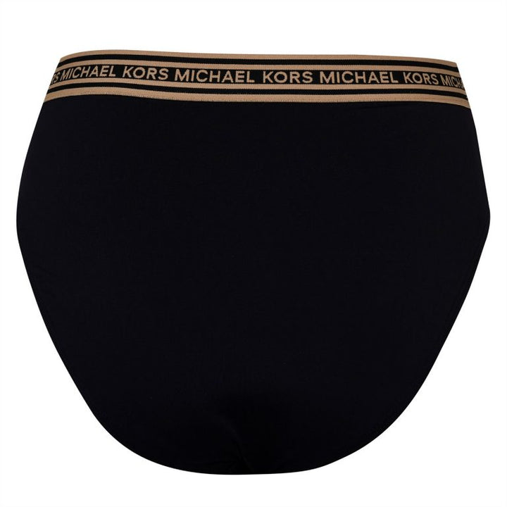 Michael Kors Logo High Waist Bikini Bottoms
