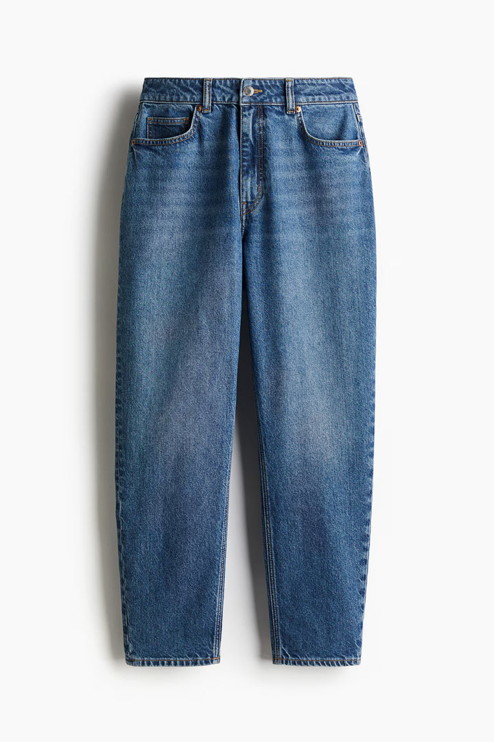 H&M High Rise Slim Leg Mom Jeans