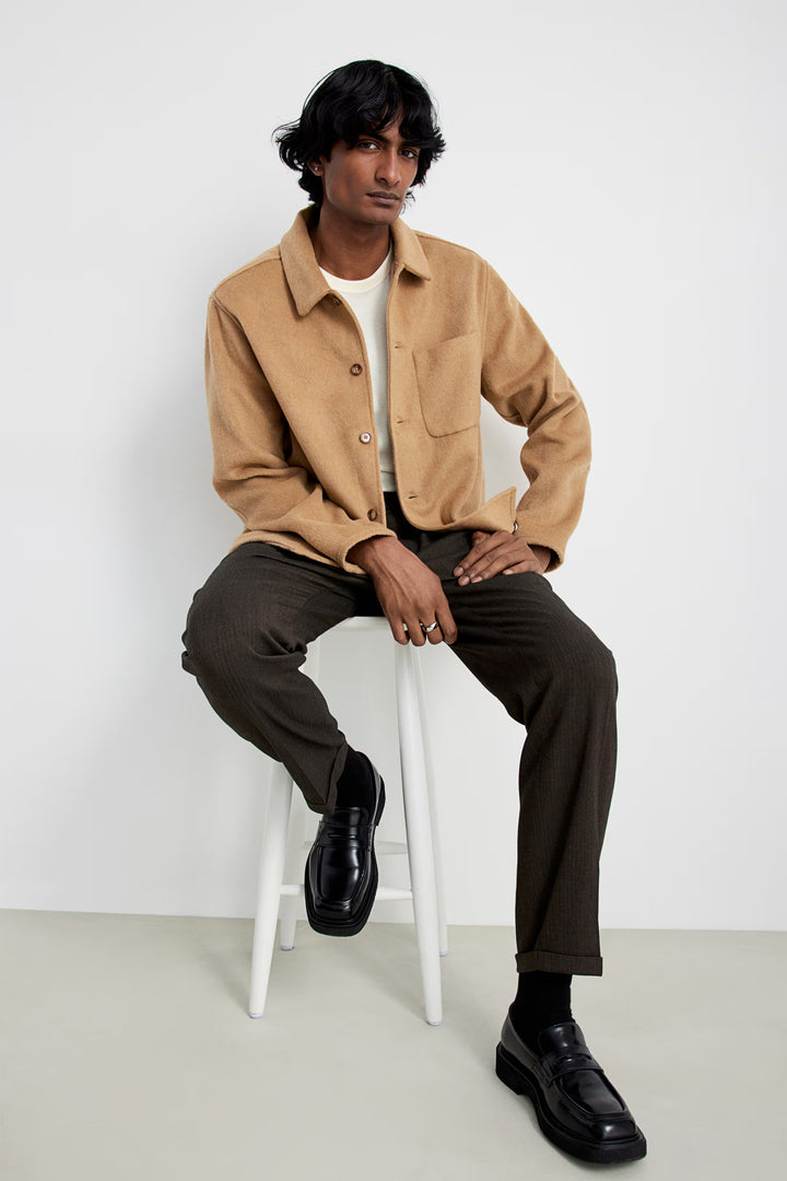 H&M Regular Fit Brushed Overshirt