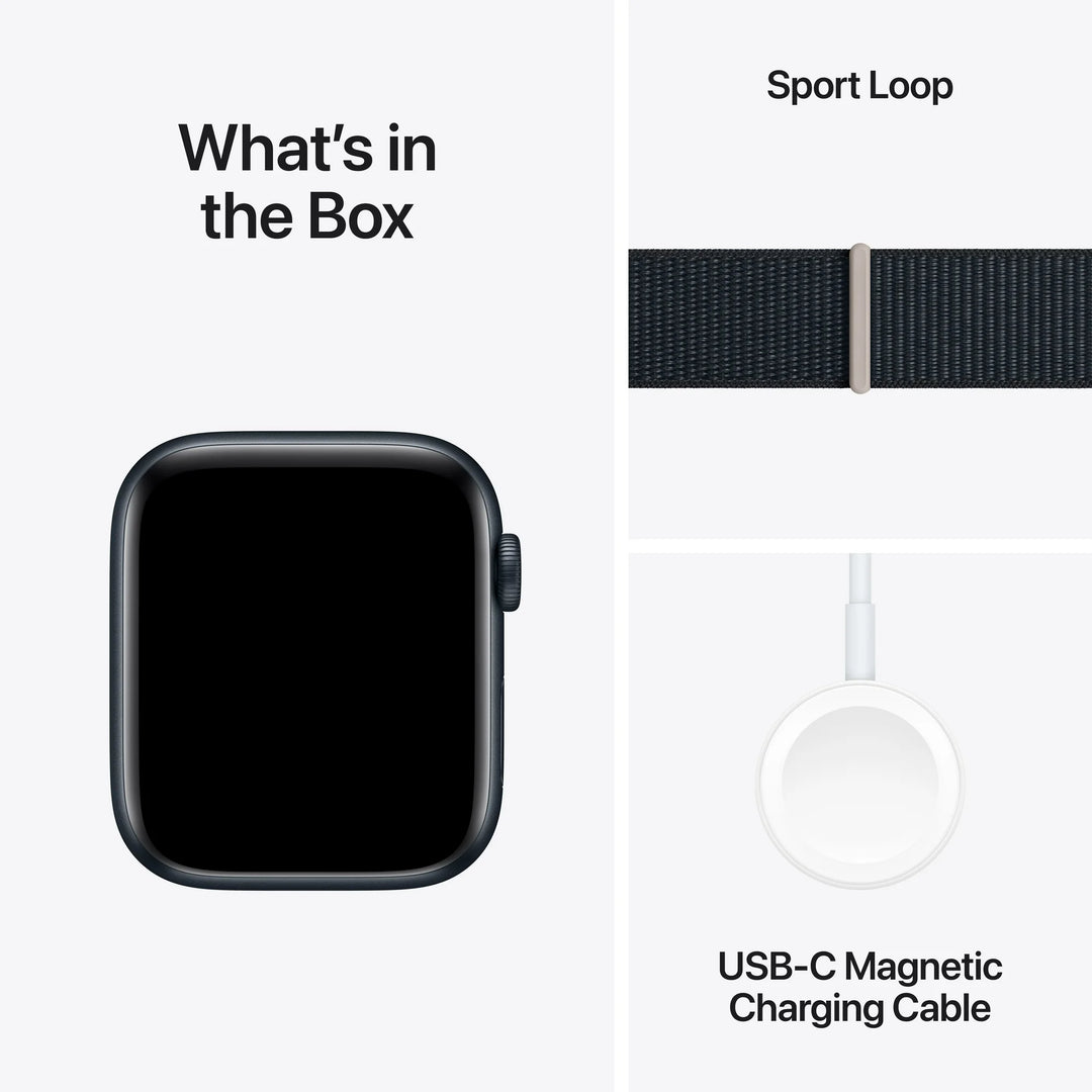 Apple Watch SE (2nd Gen) [GPS + Cellular 44mm] Smartwatch with Midnight Aluminum Case and Midnight Sport Loop. Fitness & Sleep Tracker, Crash Detection, Heart Rate Monitor