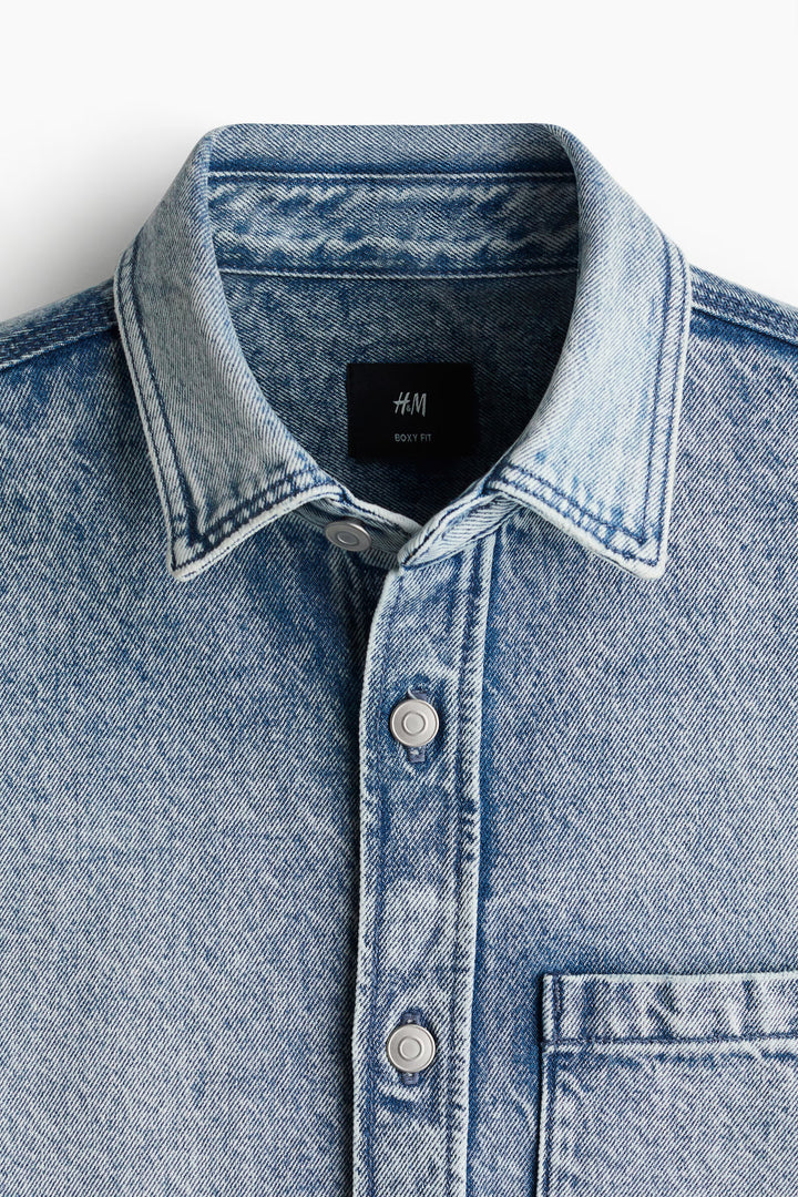 H&M Boxy Denim Shirt