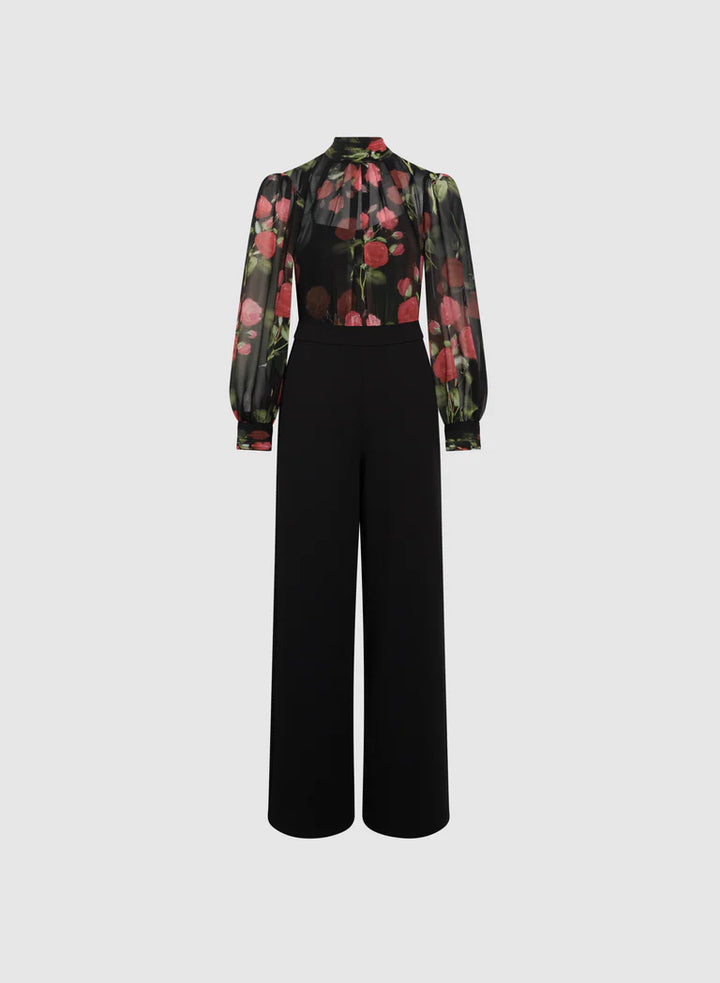 LAURA Floral Illusion Jumpsuit