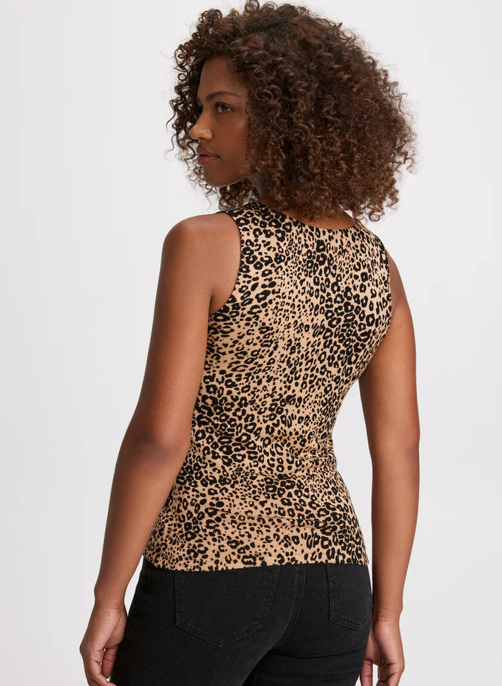 LAURA Sleeveless Leopard Print Tank Top