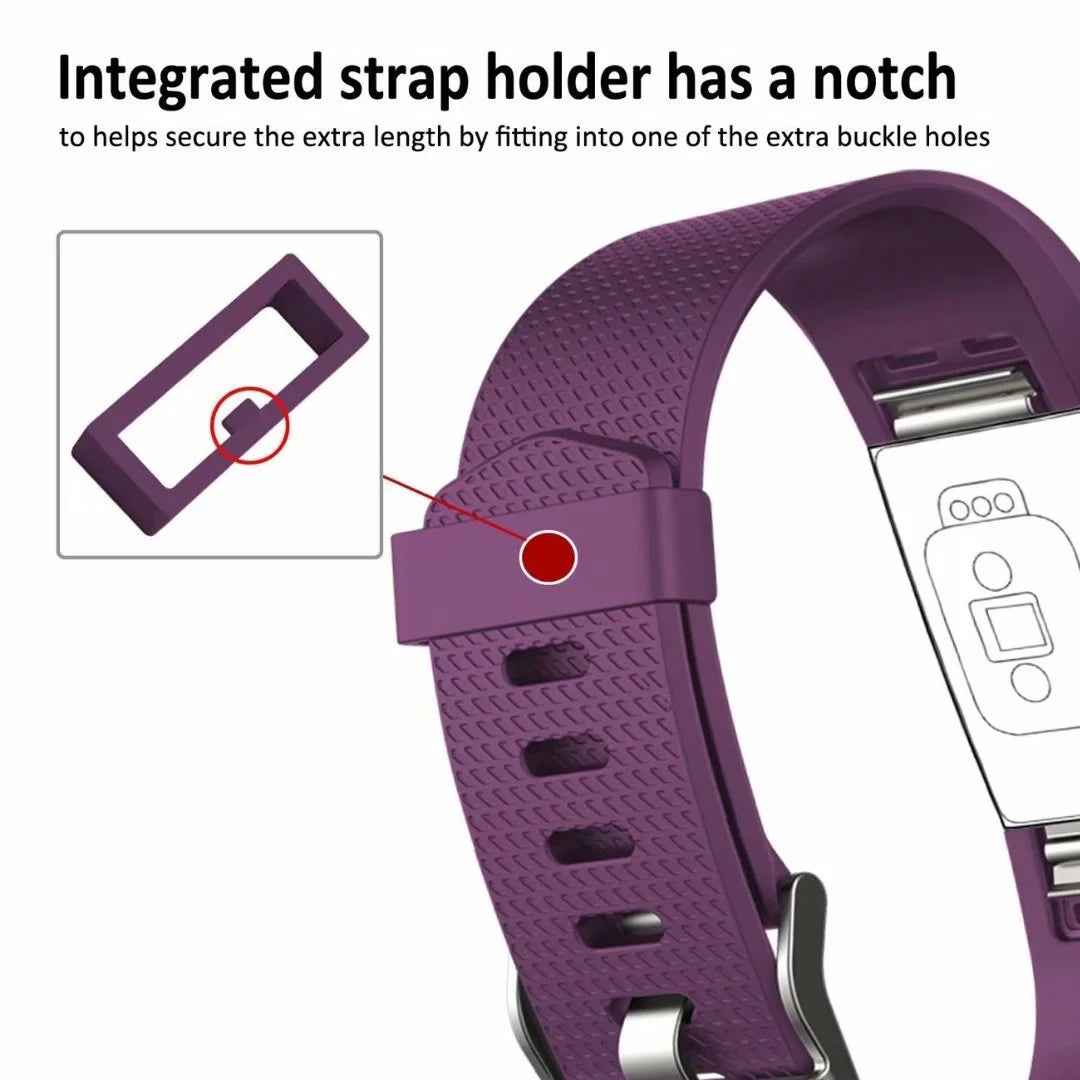 POY Fitbit Charge 2 Bands Adjustable Replacement Small Wristbands Band for Fitbit Charge 2 (Small, Purple)