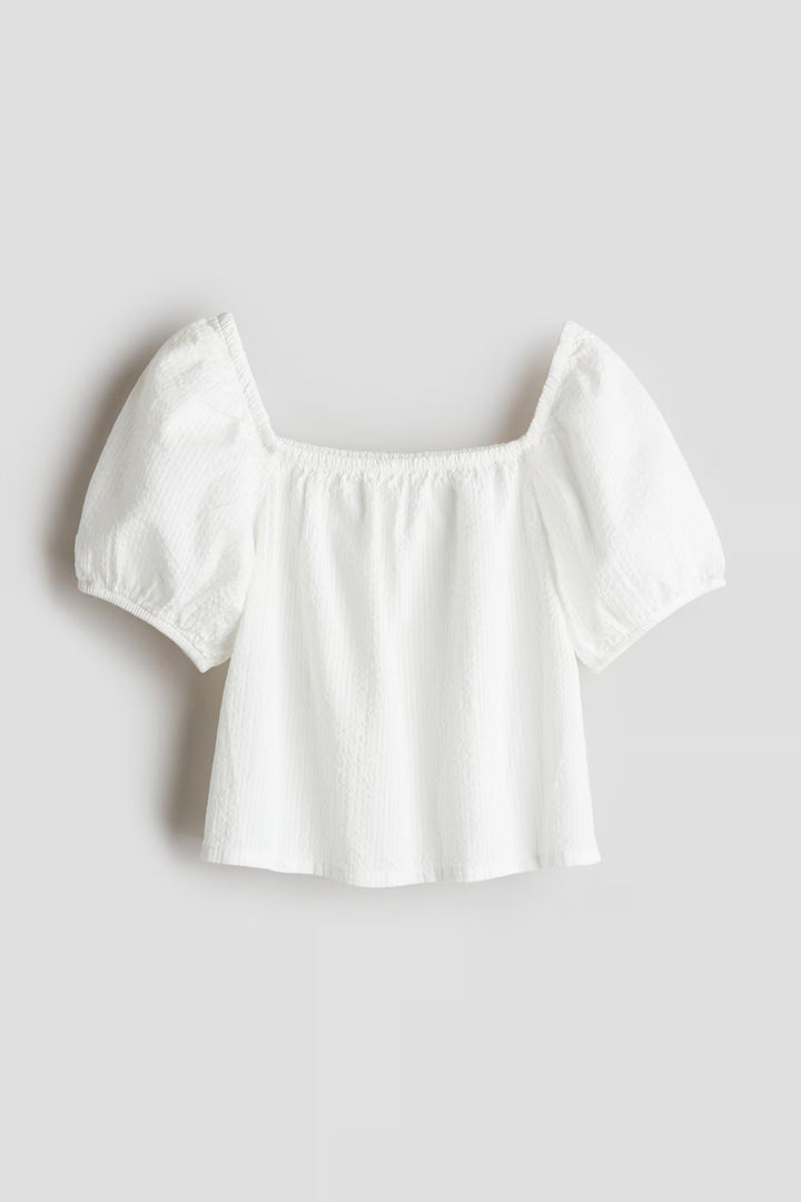 H&M Cotton Seersucker Blouse