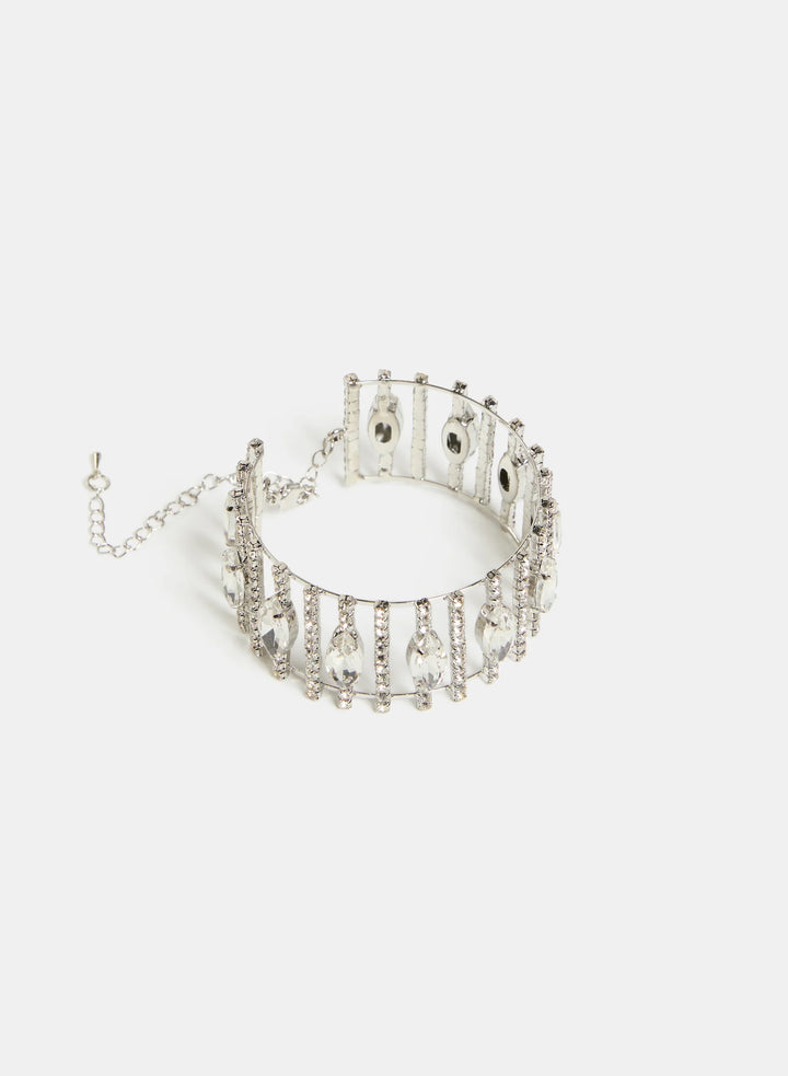Laura Crystal Cuff Bracelet