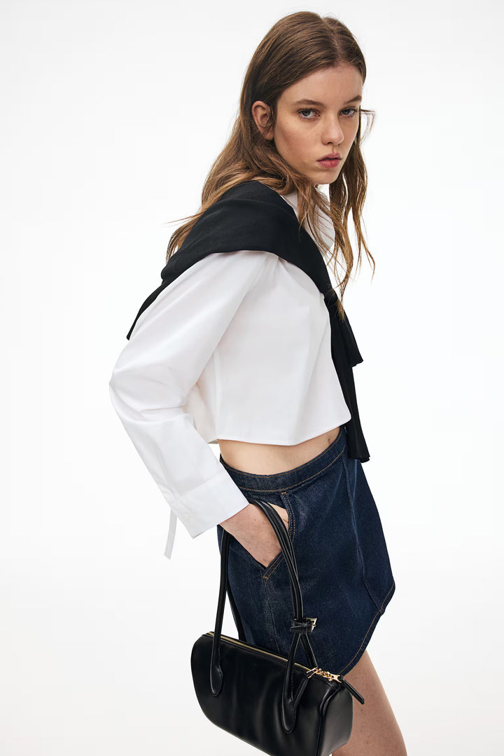 H&M Tie-Detail Crop Top