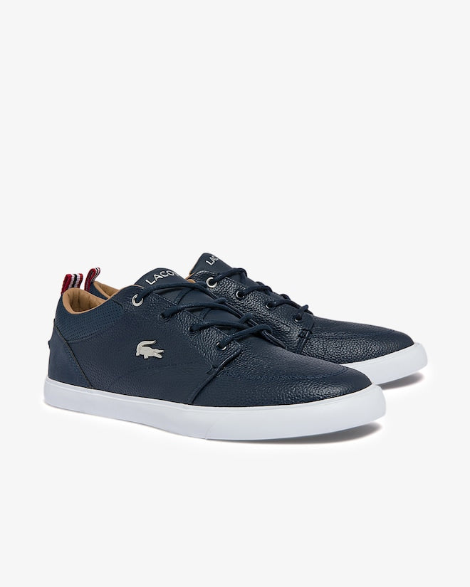 Lacoste Men's Bayliss Leather Perforated Collar Sneakers