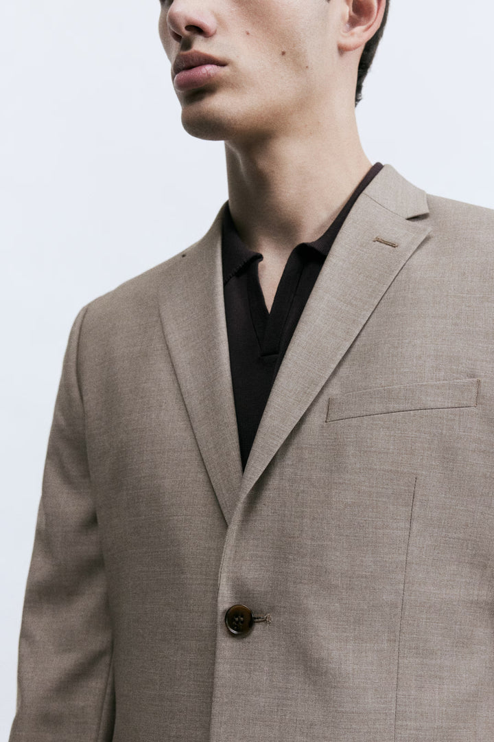 H&M Slim Fit Single-Breasted Jacket