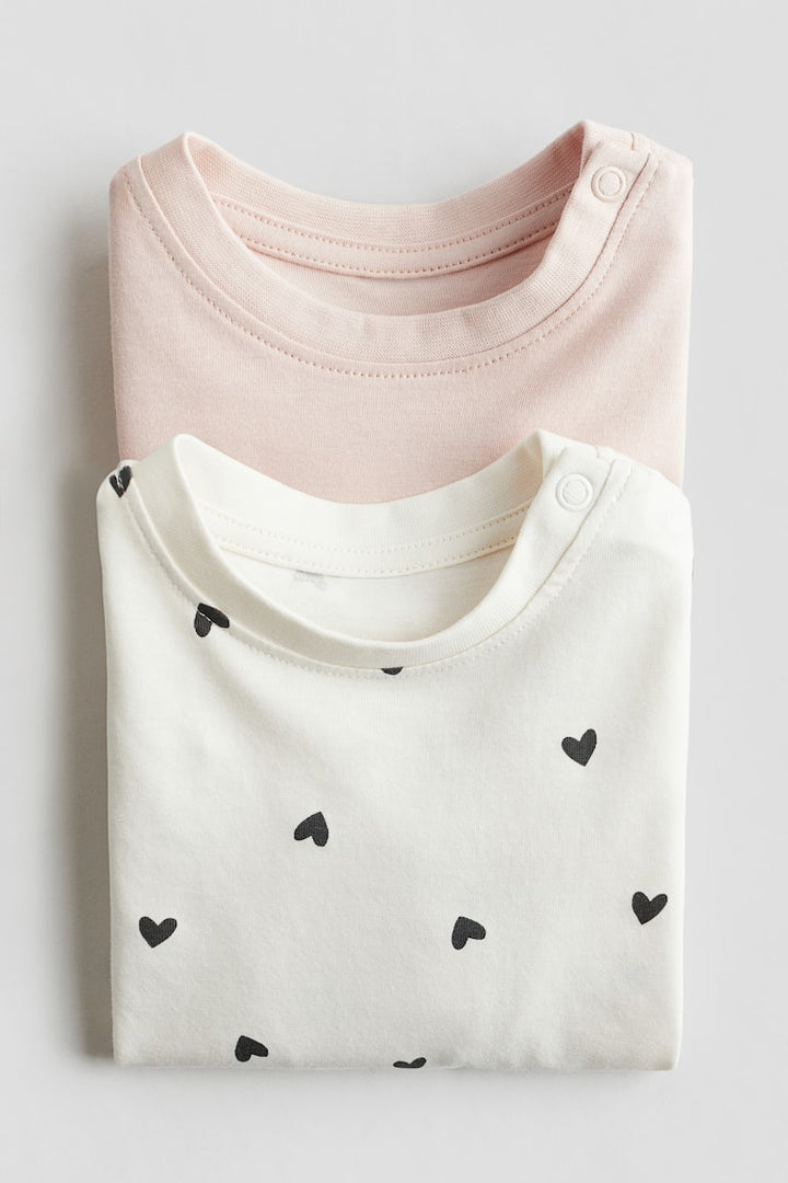 H&M 2-pack Long-sleeved Jersey Shirts