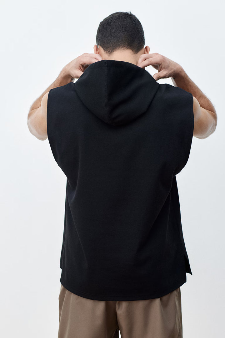 H&M Regular Fit Sleeveless Sports Hoodie in DryMove™