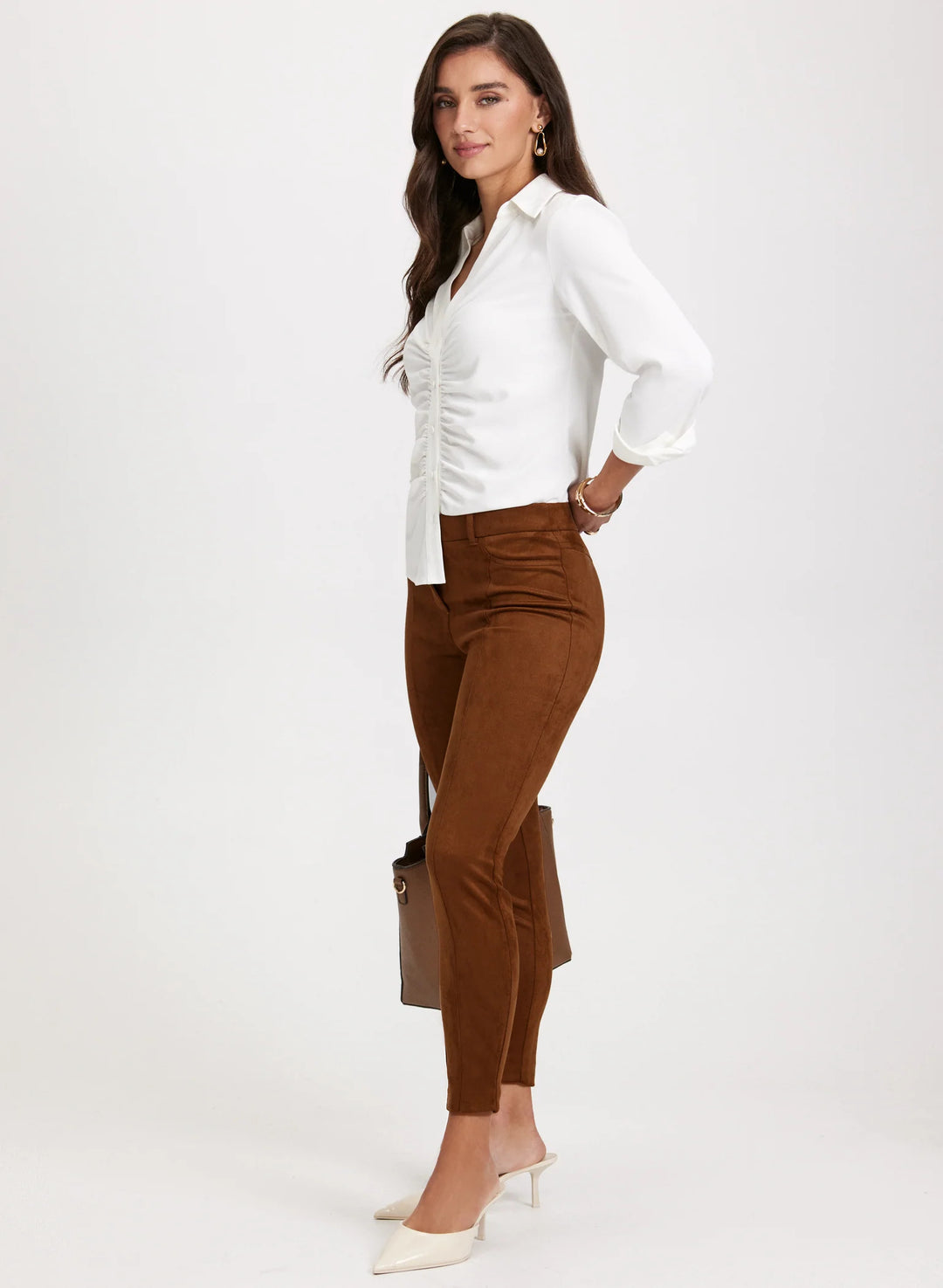 LAURA Faux-Suede Chloe Leggings