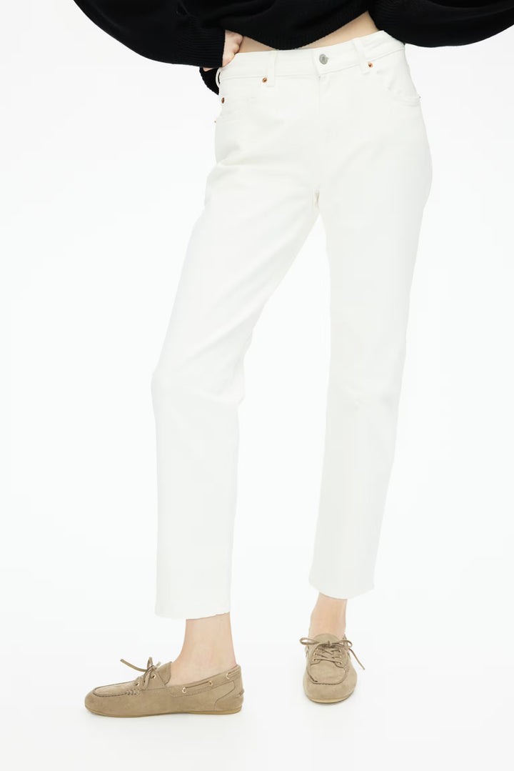 H&M High Rise Slim Straight Ankle Jeans