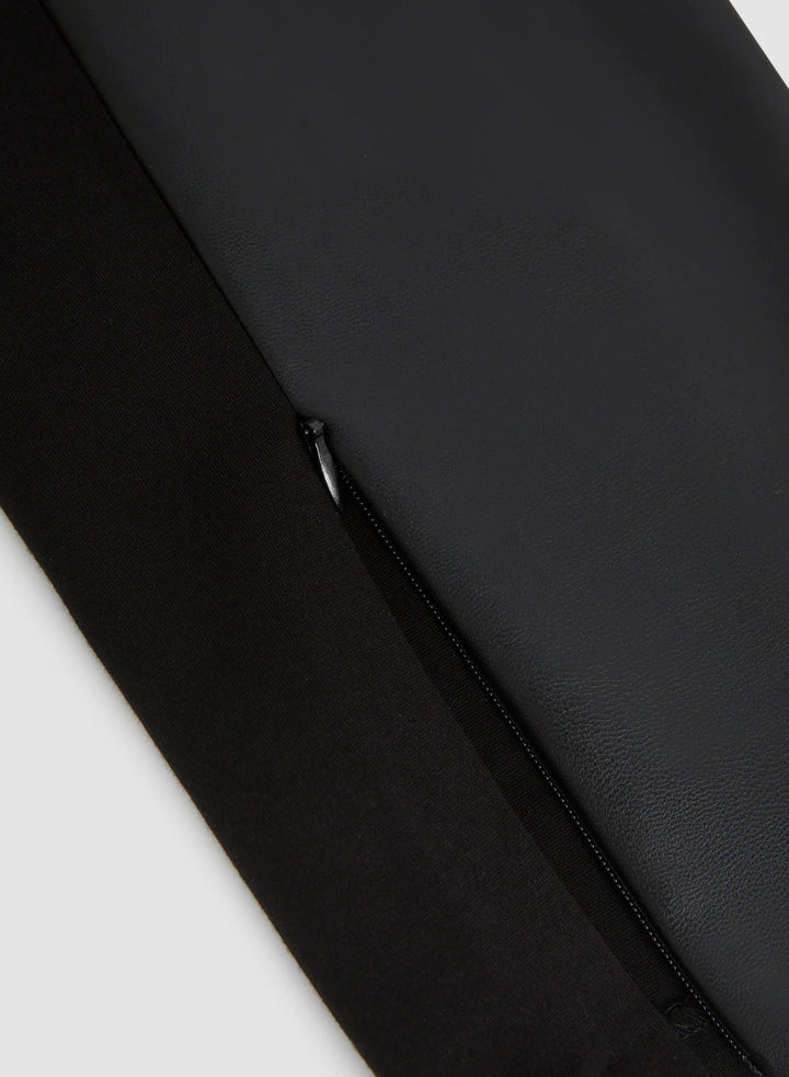 LAURA Vegan Leather Front Leggings