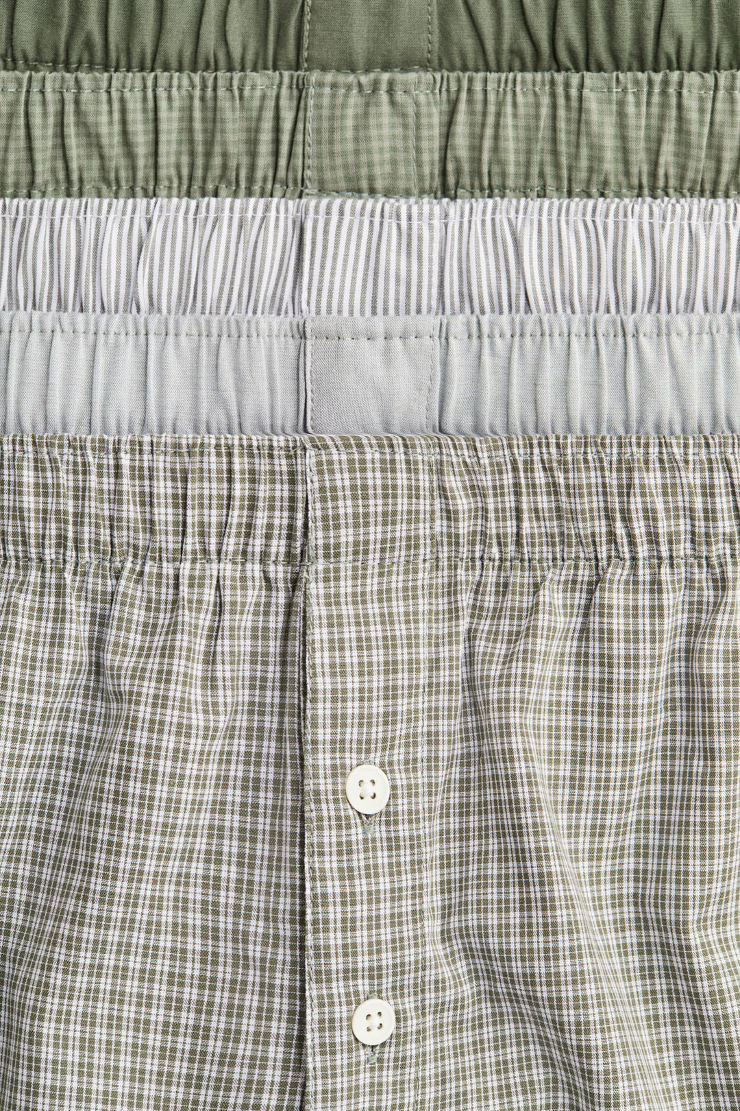 H&M 5-pack Woven Cotton Boxer Shorts