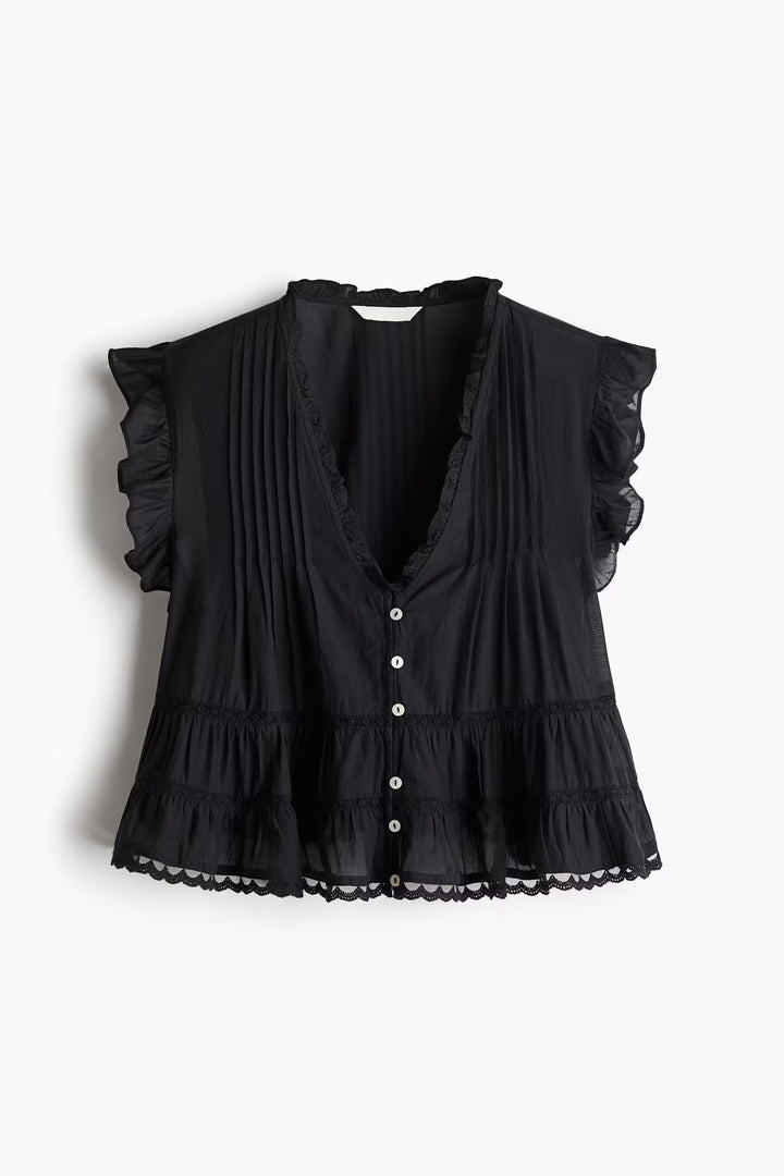 H&M Blouse with Pintucks