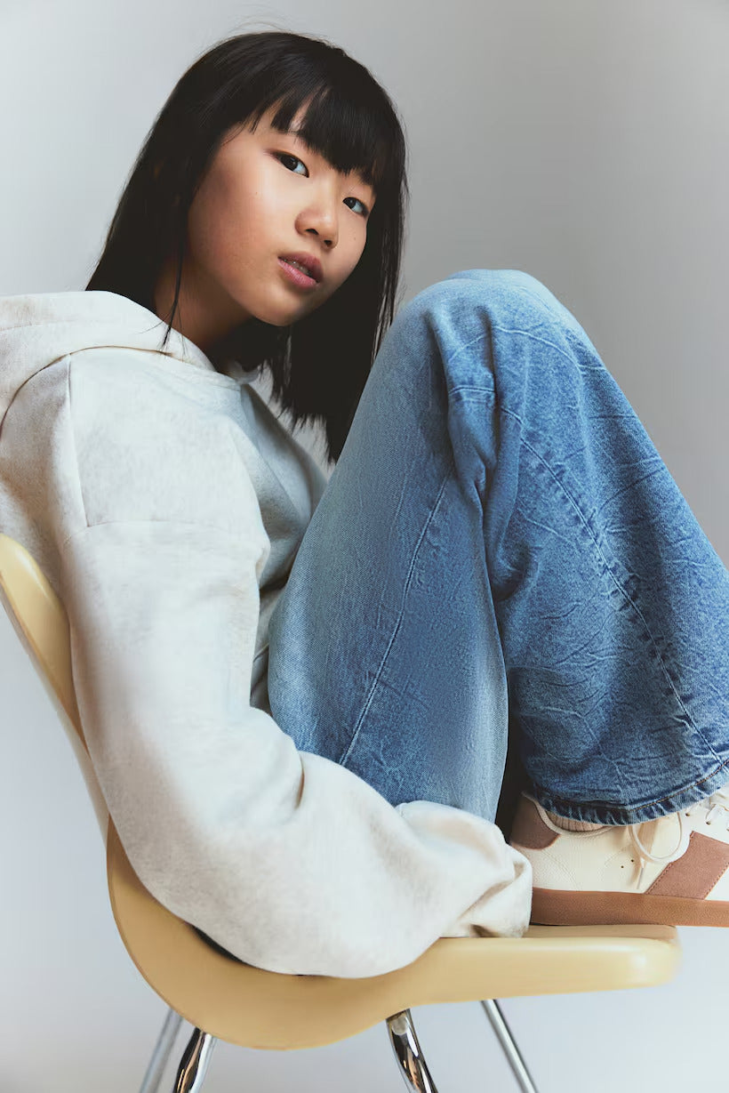 H&M Baggy Fit Bootcut Leg Jeans