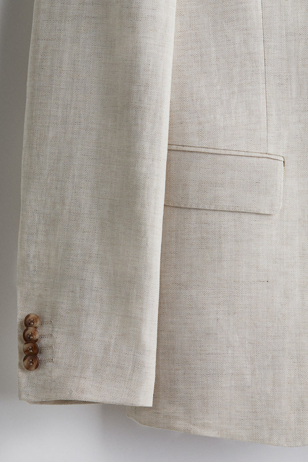 H&M Regular-Fit Linen-Blend Jacket