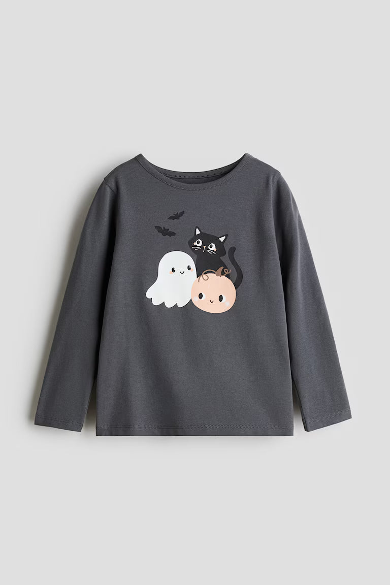 H&M Printed Jersey Top