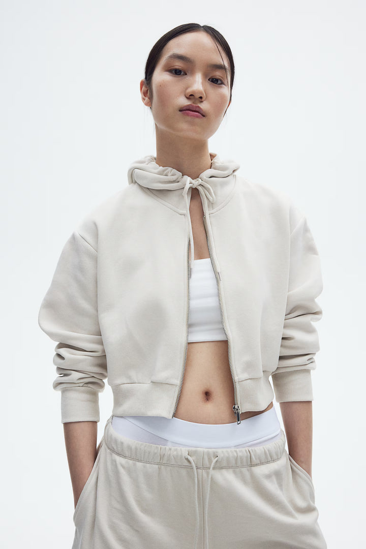 H&M Short Hooded Sweatshirt Jacket
