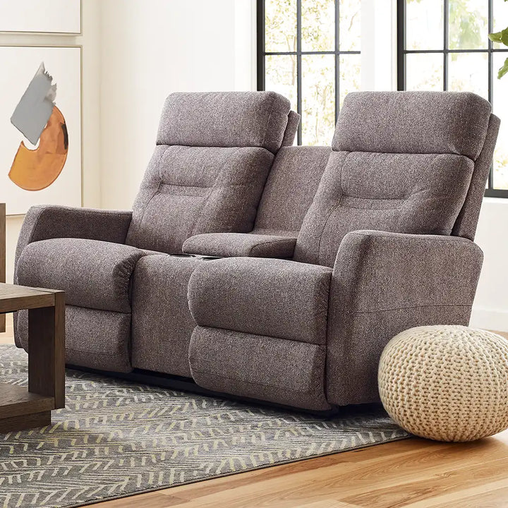 LAZBOY Lennon Wall Reclining Loveseat w/Console
