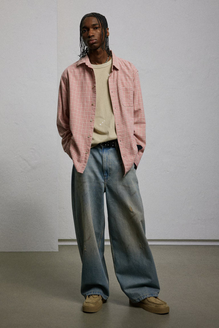 H&M Loose-Fit Flannel Shirt