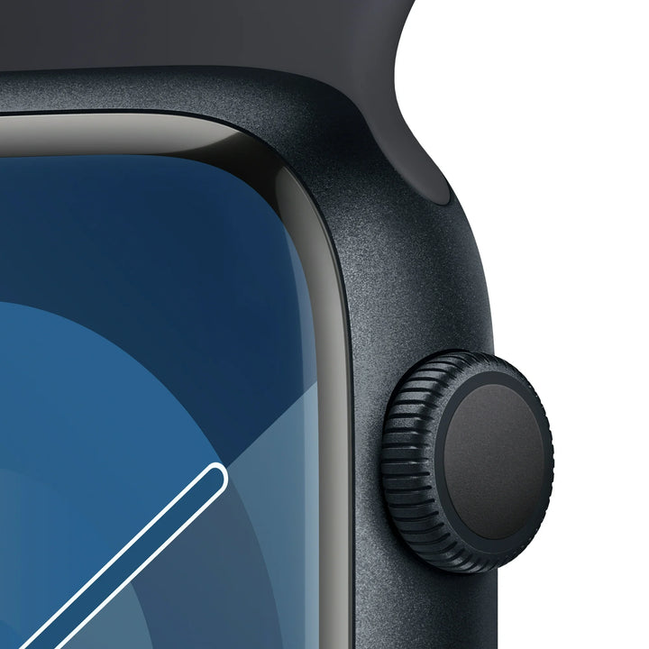 Apple Watch Series 9 [GPS 45mm] Smartwatch with Midnight Aluminum Case and Midnight Sport Band - M/L. Fitness Tracker, ECG Apps, Always-On Retina Display, Water Resistant