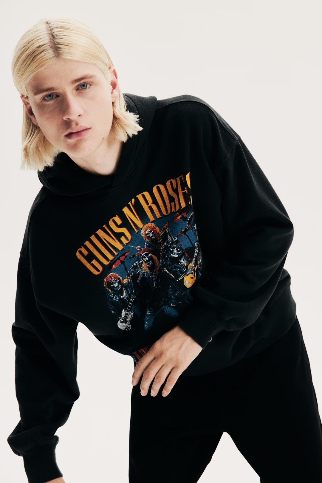 H&M Oversized Fit Printed Hoodie