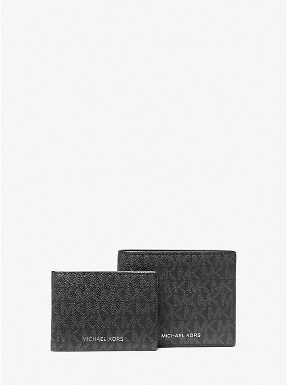 Michael Kors Harrison Logo Billfold Wallet With Passcase
