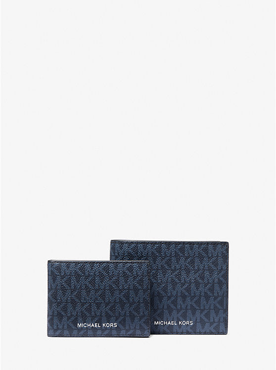 Michael Kors Harrison Logo Billfold Wallet With Passcase