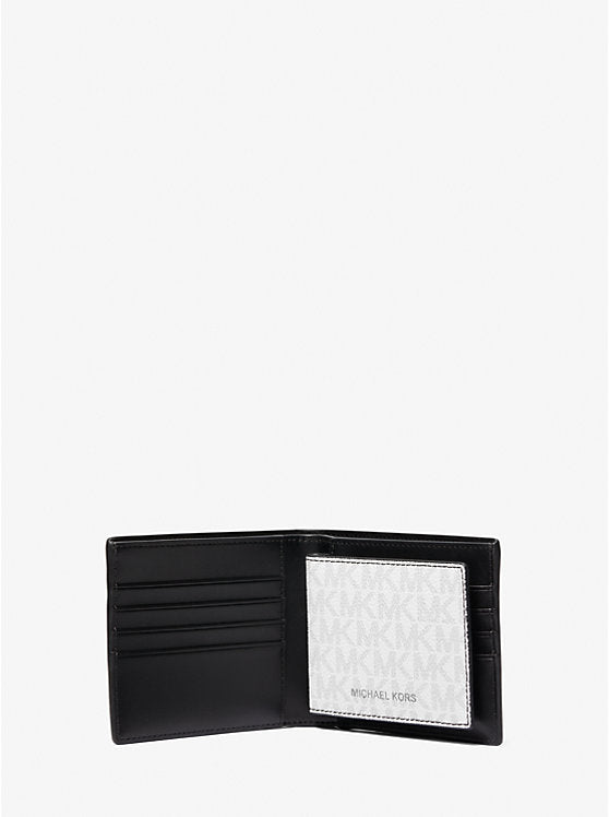 Michael Kors Harrison Logo Billfold Wallet With Passcase
