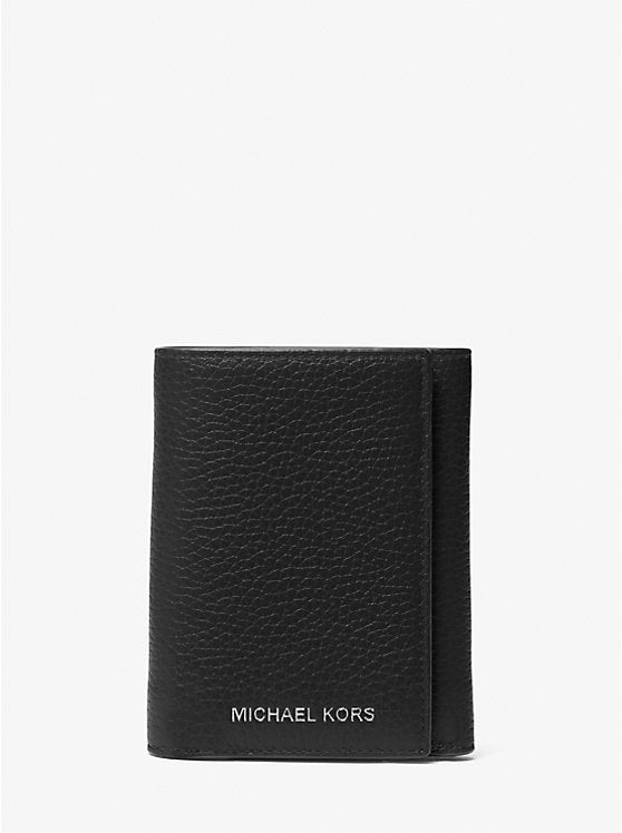 Michael Kors Hudson Pebbled Leather Tri-Fold Wallet