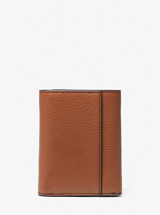 Michael Kors Hudson Pebbled Leather Tri-Fold Wallet