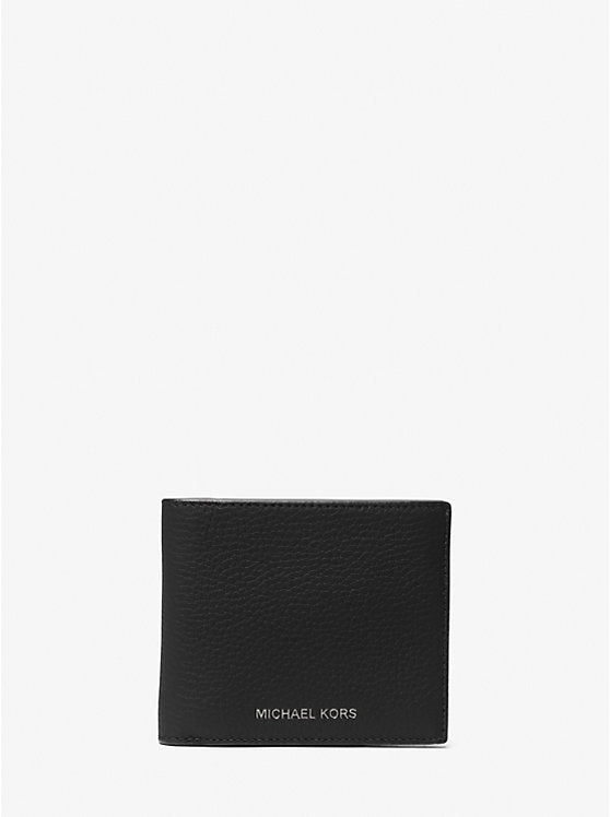 Michael Kors Hudson Pebbled Leather Billfold Wallet