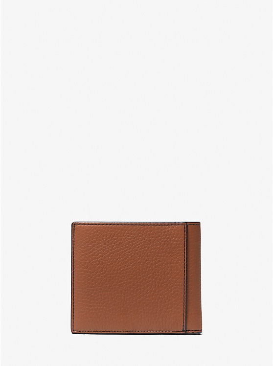 Michael Kors Hudson Pebbled Leather Billfold Wallet