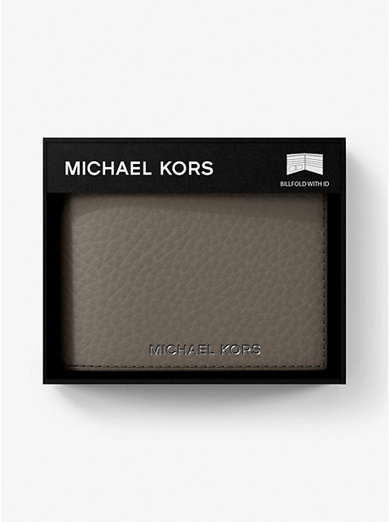 Michael Kors Hudson Pebbled Leather Billfold Wallet