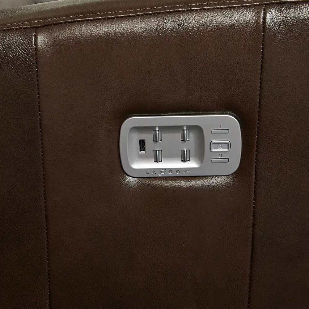 LAZBOY J Share Liam Power Wall Reclining Loveseat w/ Headrest & Console