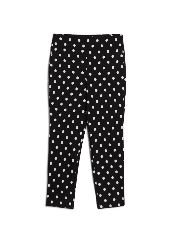 LAURA Polka Dot Print Pull-On Pants