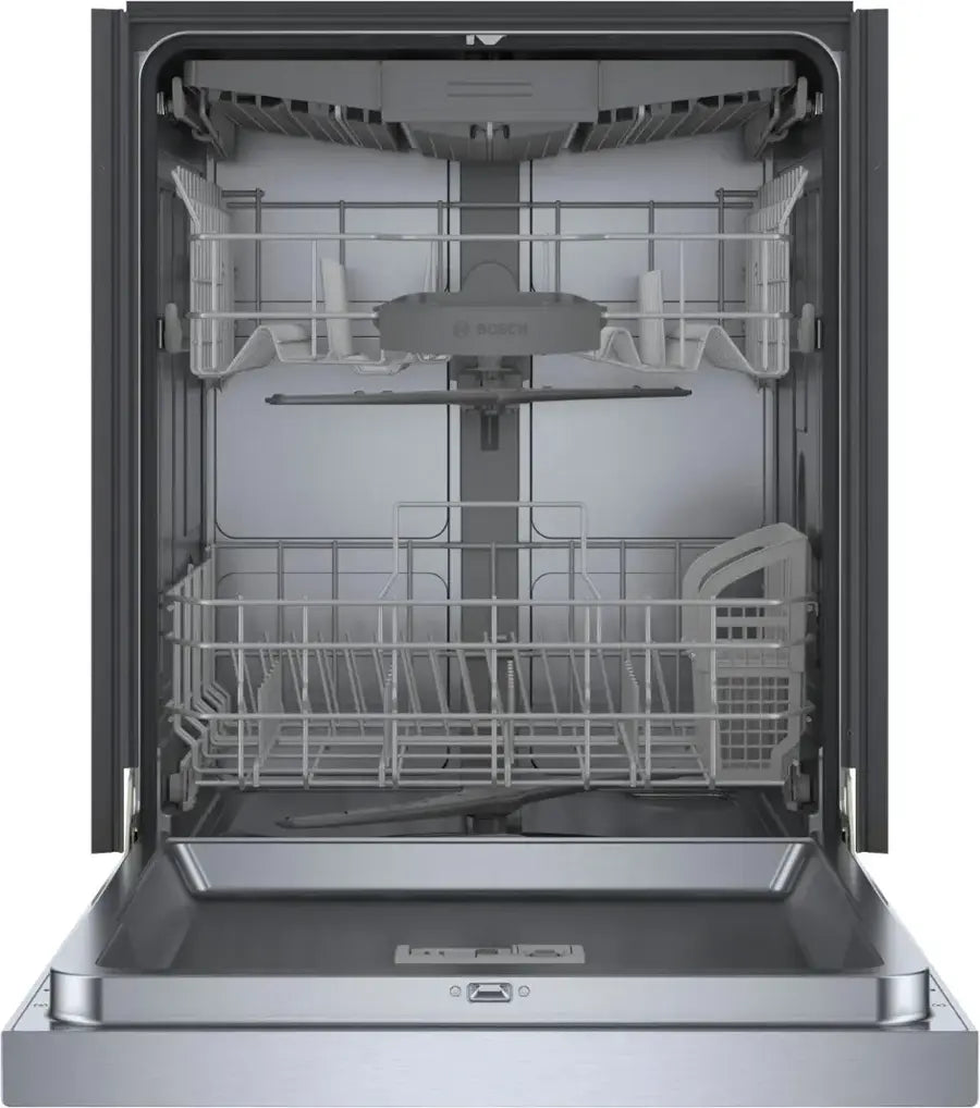 Bosch - 300 Series 24" Front Control Smart Built-In Tub Dishwasher with 3rd Rack, 48 dBA - Stainless Steel