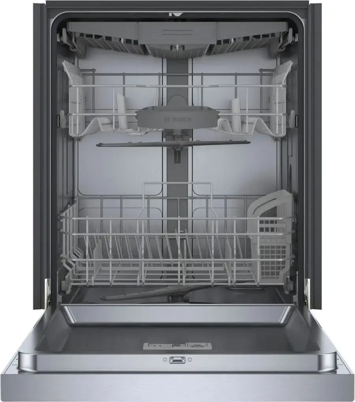 Bosch - 300 Series 24" Front Control Smart Built-In Tub Dishwasher with 3rd Rack, 48 dBA - Stainless Steel