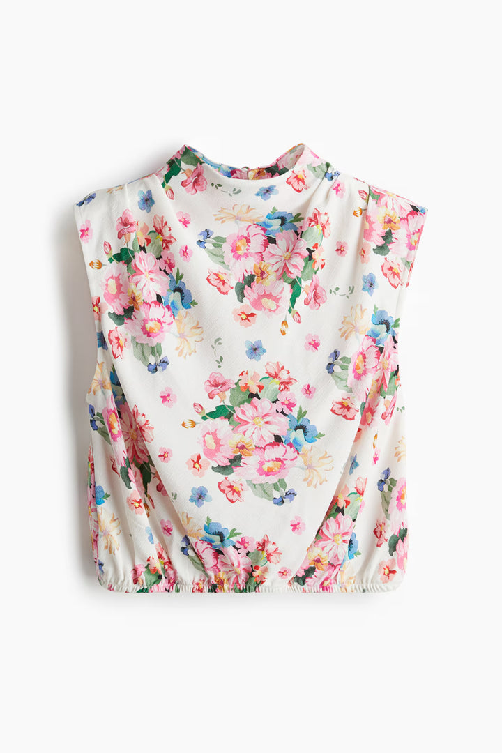 H&M  Sleeveless Crêpe Blouse