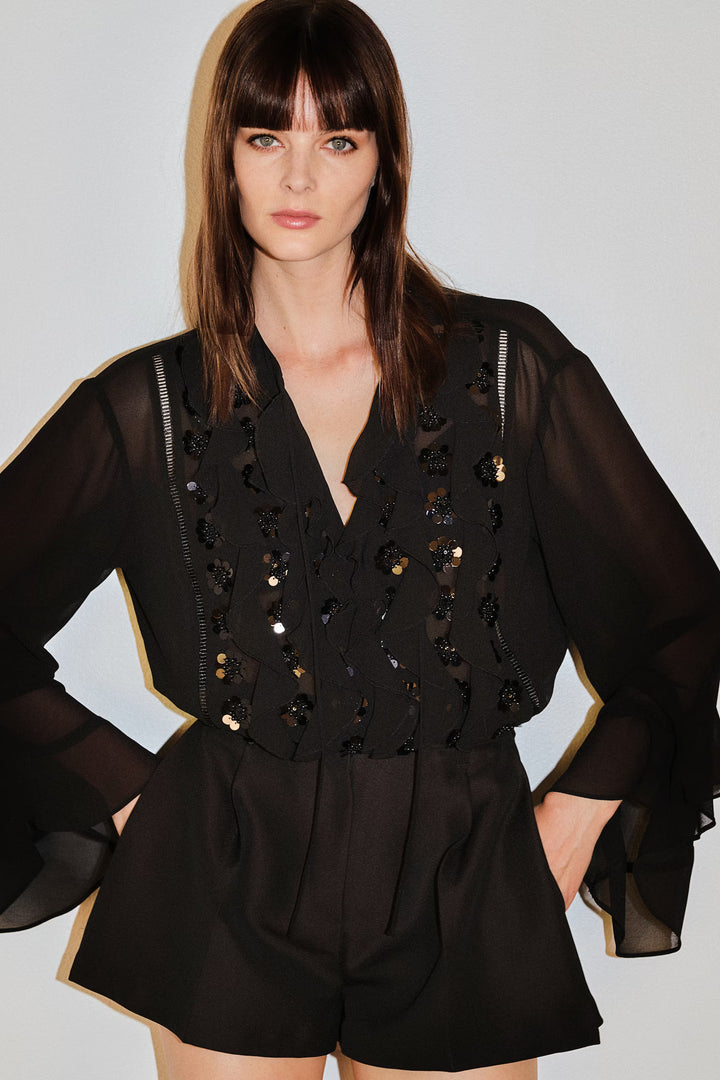 H&M Embellished Blouse