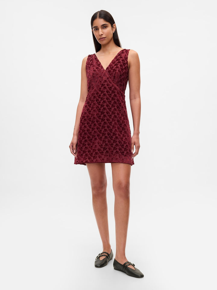 Gap Velvet Floral Mini Dress