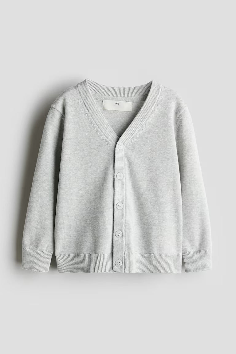 H&M FINE-KNIT COTTON CARDIGAN